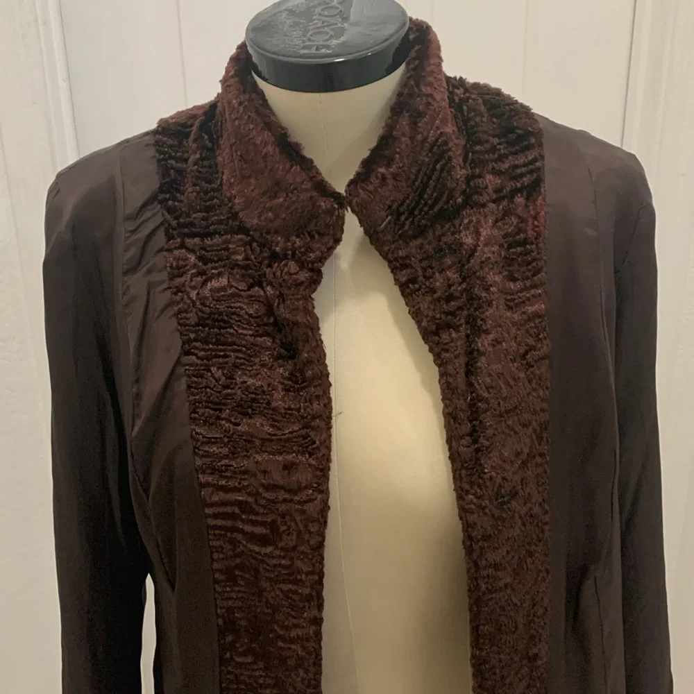 Chocolate Brown Valerie Steven’s Coat - Picture 5 of 8